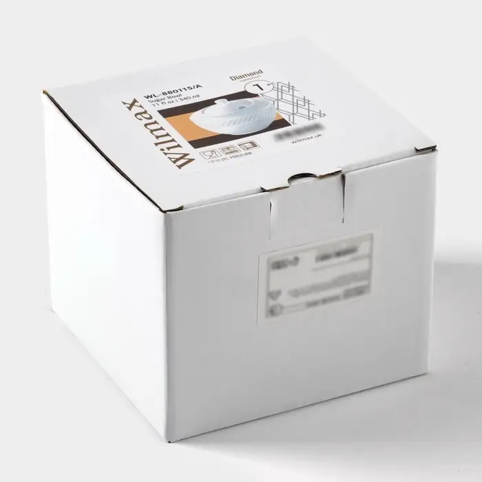 Сахарница с крышкой Wilmax &laquo;Юлия Высоцкая&raquo;, 340 мл, фарфор, белая