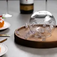 Гирлянда &laquo;Нить&raquo; 2 м, роса с насадками &laquo;Снежная ёлочка&raquo;, IP20, серебристая нить, 20 LED, 2 режима, от батареек АА&times;2, свечение тёплое белое