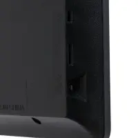 Часы электронные настенные, будильник, календарь, термометр, 20&times;3&times;33 см, синяя индикация, черные