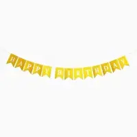 Гирлянда на ленте &laquo;Happy Birthday&raquo; золотая