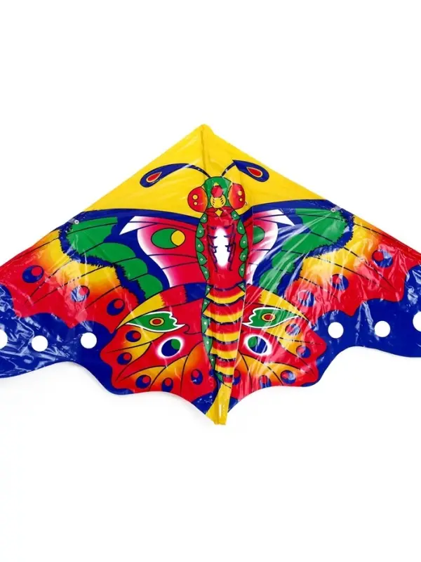 Воздушный змей &laquo;Цветная бабочка&raquo;, с леской