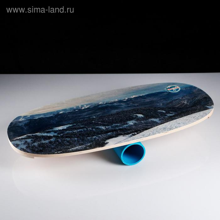 Доска балансировочная балансборд  Доска балансировочная балансборд "Горный пейзаж №3"D ролика 9 см, 75×35х1,5 см