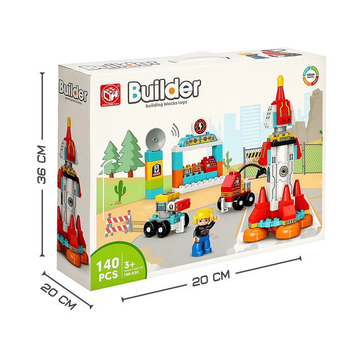 Конструктор «Космическая ракета», 140 деталей Конструктор «Космическая ракета», 140 деталей