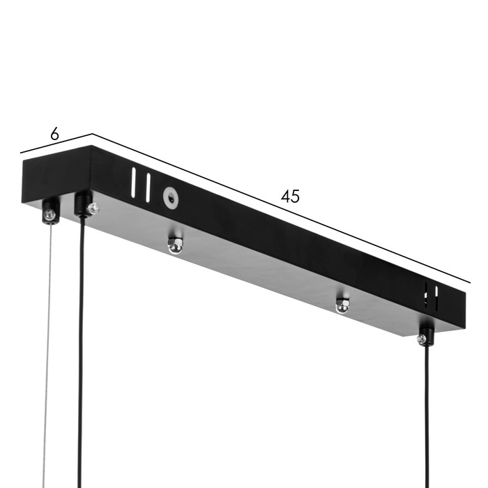 Светильник с ПДУ Светильник с ПДУ "Мик" LED 80Вт 3000-6000К черный 100х17х19 см