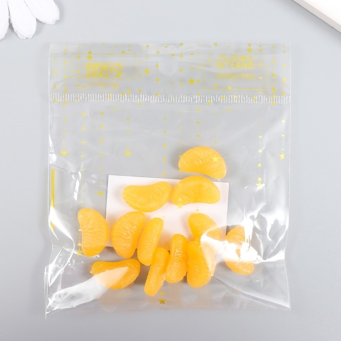 Декор для творчества PVC Декор для творчества PVC "Долька мандаринки" набор 12 шт 2х1,1х0,9 см