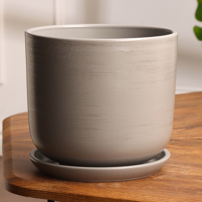 Горшок цветочный Галактика серая 3 л Горшок цветочный Галактика серая 3 л
