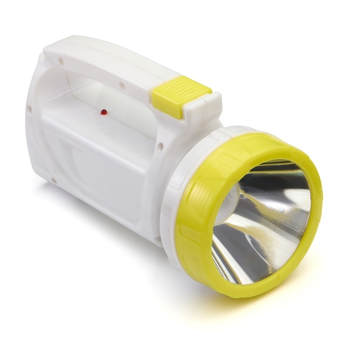 Фонарь ручной аккумуляторный  Фонарь ручной аккумуляторный "Мастер К.", MHA-W3D2 (3 В),800 мАч, 1 Вт+3 Вт,100 лм, желтый