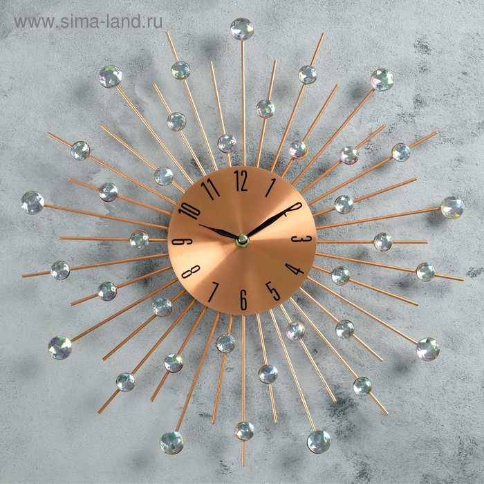 Часы настенные, серия: Ажур,  Часы настенные, серия: Ажур, "Сухан", плавный ход, d-40 см, циферблат 13 см