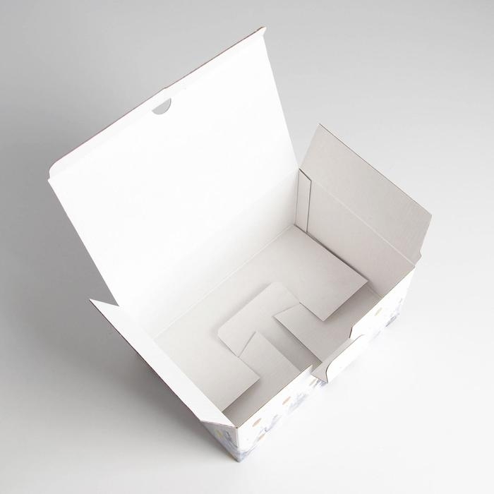 Коробка подарочная новогодняя складная «Let it snow», 22 х 15 х 10 см, Новый год Коробка подарочная новогодняя складная «Let it snow», 22 х 15 х 10 см, Новый год