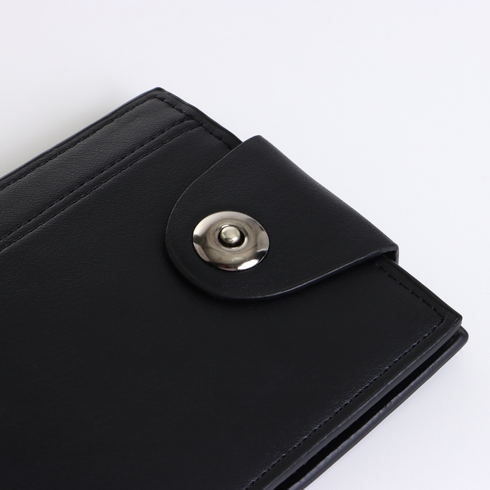 Портмоне мужское на магните, цвет чёрный Портмоне мужское на магните, цвет чёрный