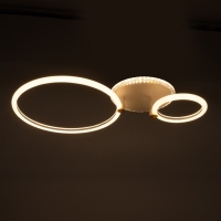 Люстра с ПДУ 1914/2 LED 68Вт диммер белый 45х40х12 см BayerLux