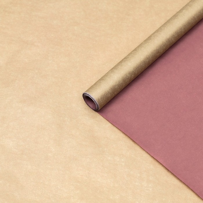 Калька для цветов Калька для цветов "Красный-золотой", 0,6 х 10 м, 45 г/м2