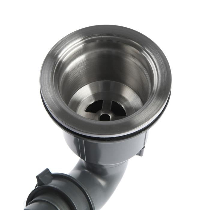 Мойка кухонная AFLORN AF97843B-D, врезная, двойная, S=3,0 и 0,8мм, 78х43х22см, сифон, графит Мойка кухонная AFLORN AF97843B-D, врезная, двойная, S=3,0 и 0,8мм, 78х43х22см, сифон, графит