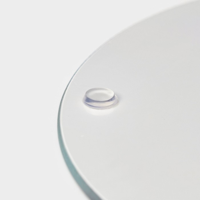 Доска разделочная стеклянная Доляна «Разлом», d=20 см, цвет чёрный Доска разделочная стеклянная Доляна «Разлом», d=20 см, цвет чёрный