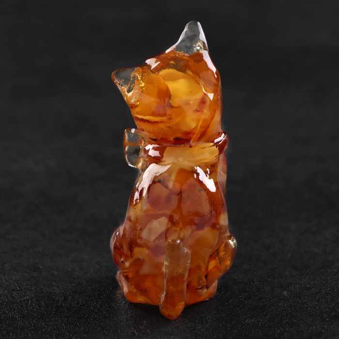 Сувенир Сувенир "Кот", янтарь