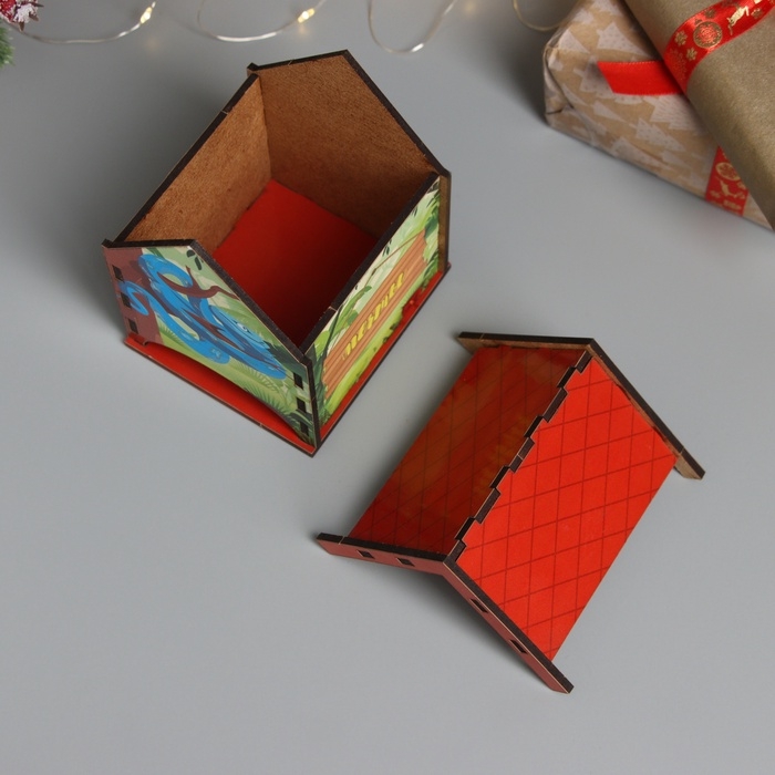 Новогодний чайный домик  Новогодний чайный домик "Змея. Сочиняй мечты" 10,5х9,5х12 см