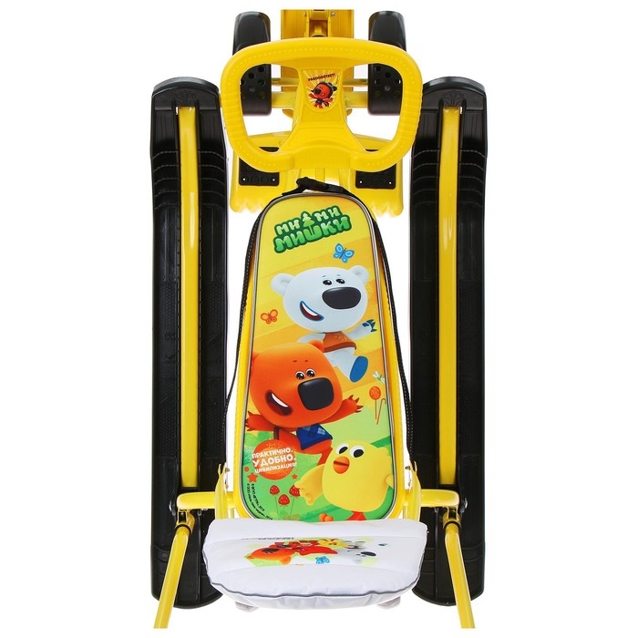 Снегокат с колёсами «Тимка спорт 6 Ми-ми-мишки», с родительской ручкой, со спинкой и ремнём безопасности Снегокат с колёсами «Тимка спорт 6 Ми-ми-мишки», с родительской ручкой, со спинкой и ремнём безопасности