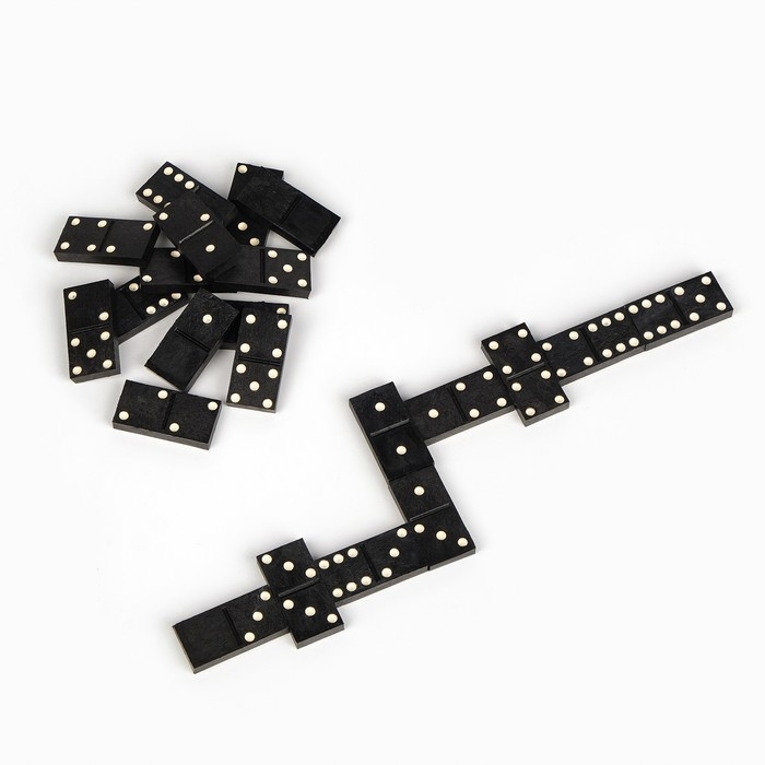 Настольная игра, домино,  Настольная игра, домино, "Классическое", 28 шт, костяшка 4 х 2 х 0.5 см