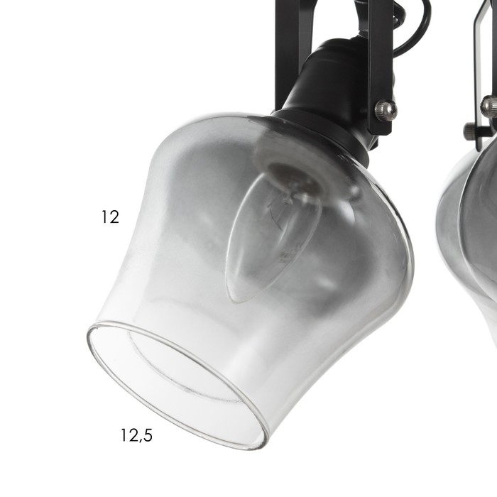 Люстра Люстра "Илария" 5xЕ27 40Вт черный 35х35х20 см BayerLux