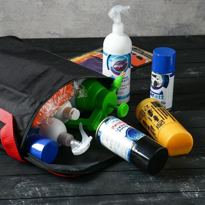 Подарочный набор для ухода и мойки авто Grand Caratt, в сумке, 10 предметов Подарочный набор для ухода и мойки авто Grand Caratt, в сумке, 10 предметов