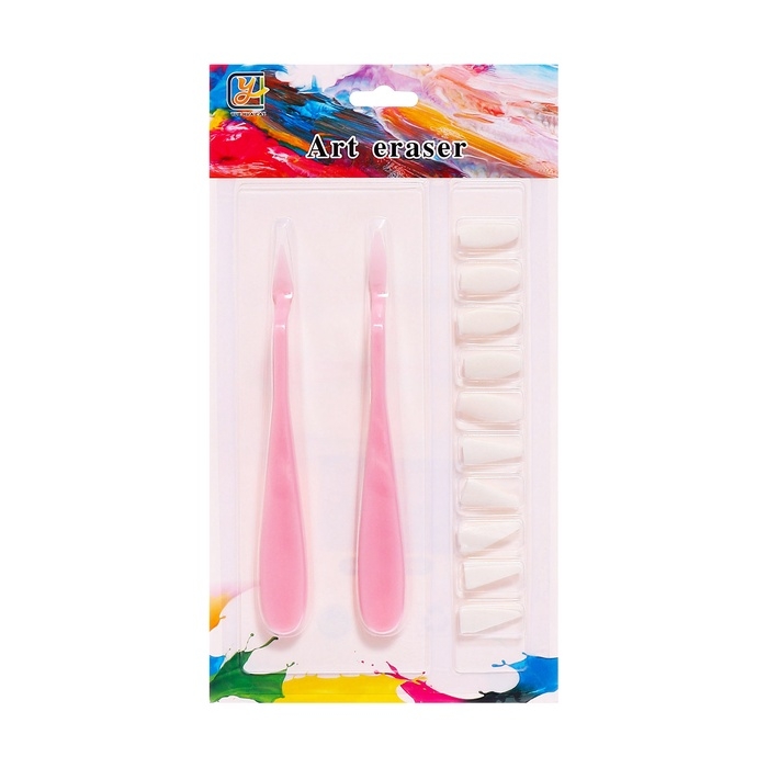 Набор мастихинов 2 штуки с поролоновыми насадками 10 штук Набор мастихинов 2 штуки с поролоновыми насадками 10 штук