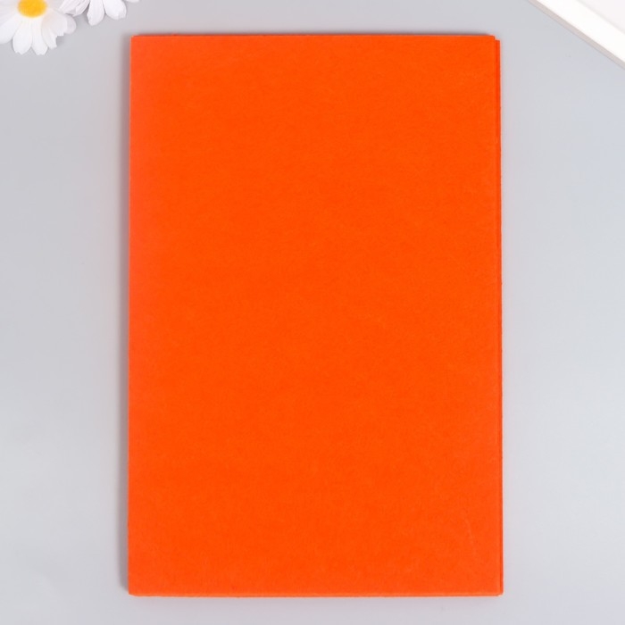 Фетр жёсткий Фетр жёсткий "Красный апельсин" 1 мм (набор 10 листов) формат А4