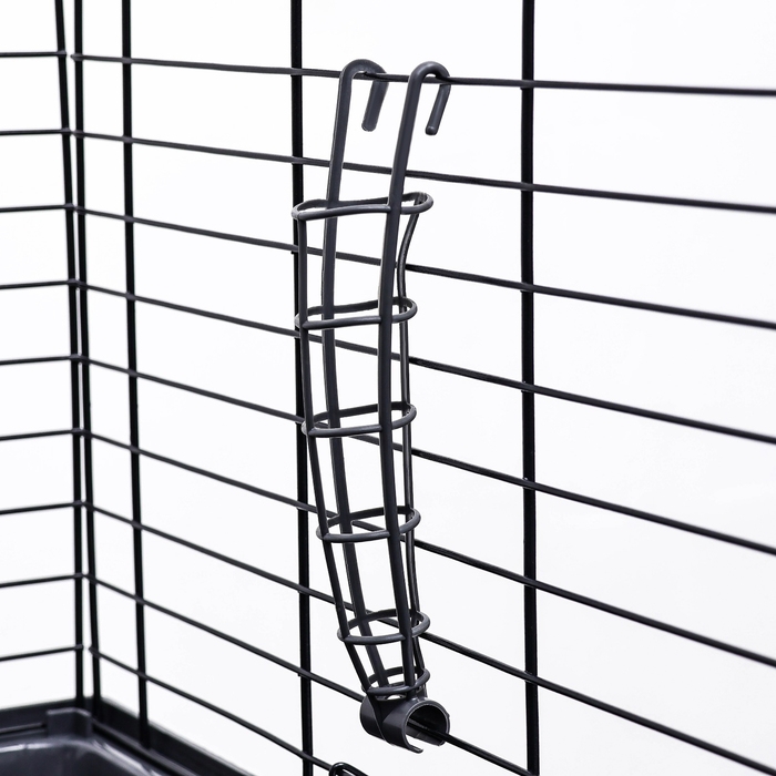 Клетка для кроликов, морских свинок Клетка для кроликов, морских свинок "Пижон" №4 складная , 80 х 50 х 47 см, светло-серая