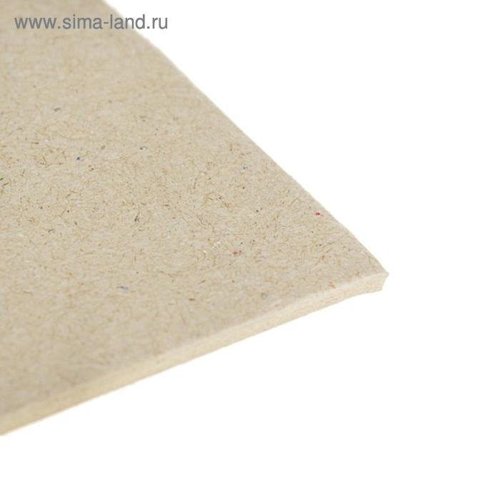 Картон переплётный 2.5 мм, 30 х 30 см, 10 листов, 1500 г/м Картон переплётный 2.5 мм, 30 х 30 см, 10 листов, 1500 г/м", серый