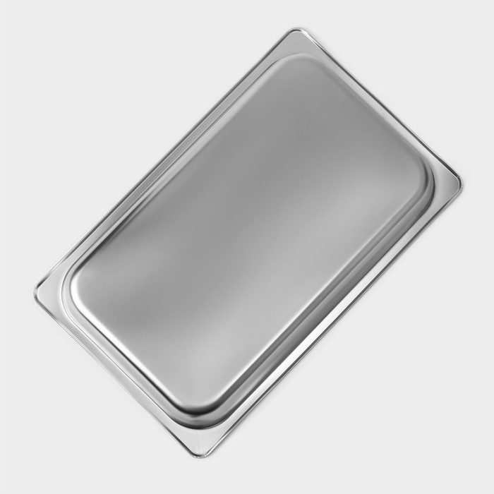 Гастроемкость 1/1 из нержавеющей стали, 100 мм, 52,5×33×9 см, толщина 0,8 мм Гастроемкость 1/1 из нержавеющей стали, 100 мм, 52,5×33×9 см, толщина 0,8 мм