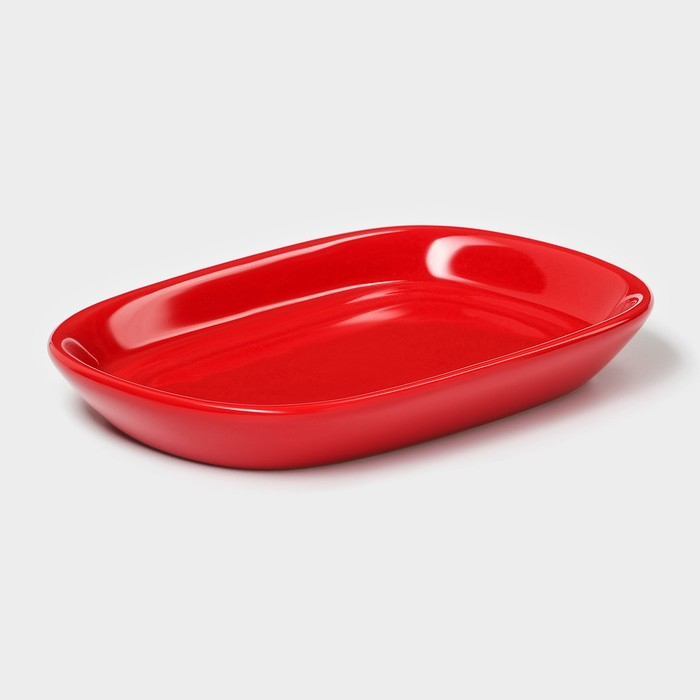 Маслёнка Доляна «Гранат», 17,2×12,4×8,5 см, цвет красный и белый Маслёнка Доляна «Гранат», 17,2×12,4×8,5 см, цвет красный и белый