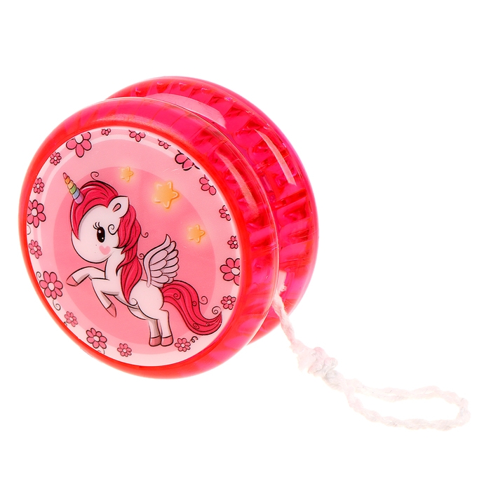 Йо-йо «Единорог» световой, цвета МИКС