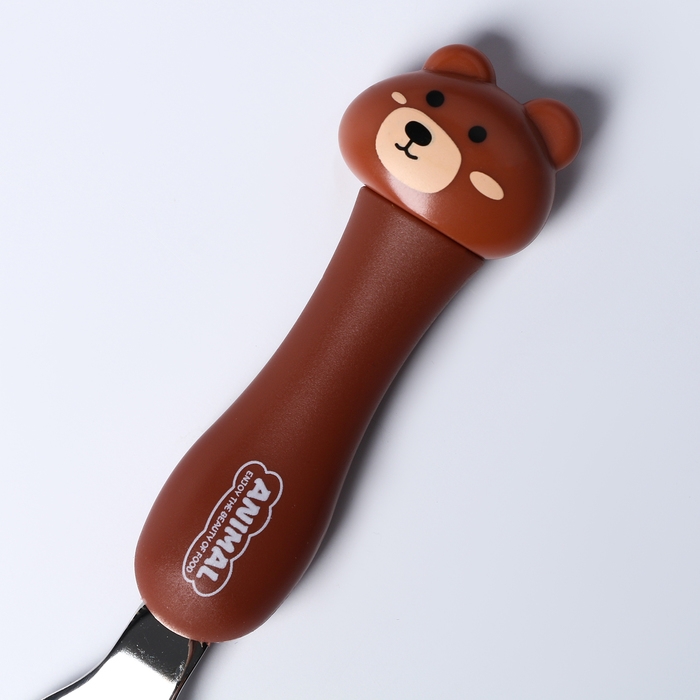 Набор детских столовых приборов в футляре «Медвежата», вилка, ложка Набор детских столовых приборов в футляре «Медвежата», вилка, ложка