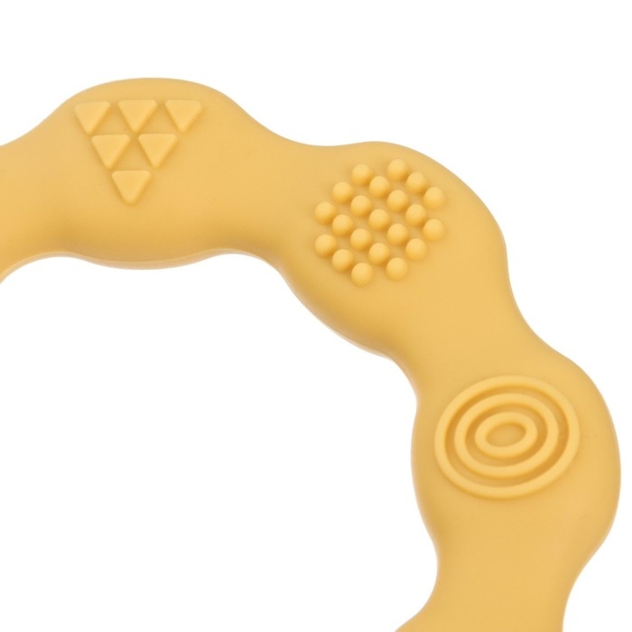 Прорезыватель силиконовый «Колечко», цвет желтый, Mum&Baby