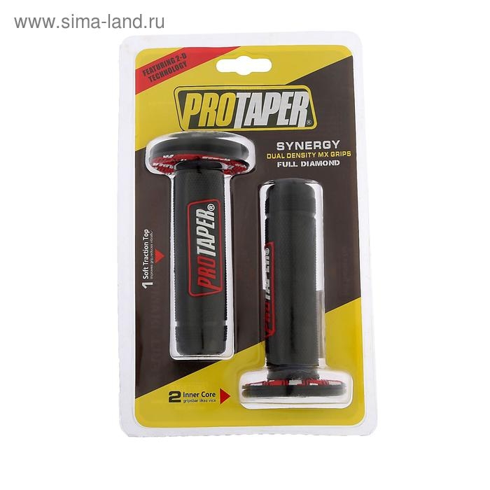 Грипсы для велосипеда, противоскользящие, красный, 24×120 мм, набор 2 шт