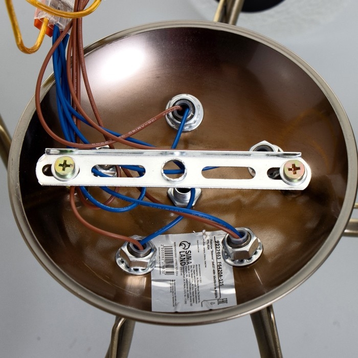 Люстра Люстра "Эсм BayerLuxина" 5хЕ27 40Вт бронза 50х50х19 см BayerLux