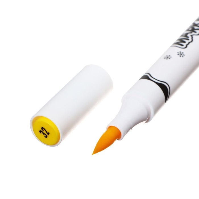 Набор маркеров, 18 цветов, кистеобразный наконечник, в пластиковой коробке Набор маркеров, 18 цветов, кистеобразный наконечник, в пластиковой коробке