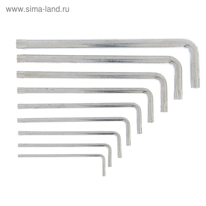 Набор ключей ЛОМ, TORX Tamper, удлиненных, TT10 - TT50, 9 шт. Набор ключей ЛОМ, TORX Tamper, удлиненных, TT10 - TT50, 9 шт.