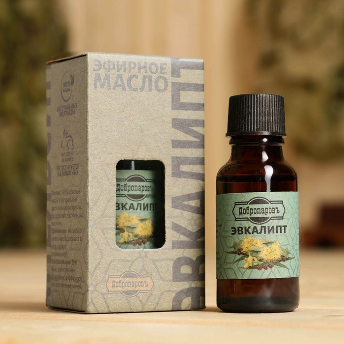 Масло эфирное Масло эфирное "Эвкалипт" 20мл, крафт, Добропаровъ