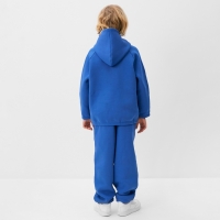 Костюм детский (худи, брюки) MINAKU: Basic Line KIDS, oversize, цвет синий, рост 116