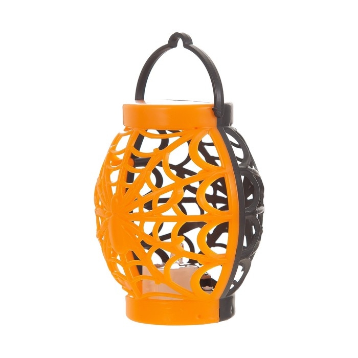 Ночник Ночник "Паутина" LED RGB 3хAG10 оранжевый черный 6х6х9 см RISALUX