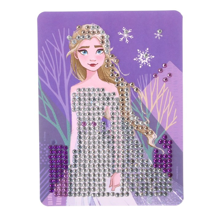 Алмазная мозаика на шкатулке, 12х9х4 см, Холодное сердце