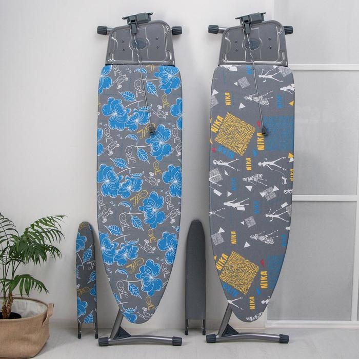 Доска гладильная Nika «Ника 11 тефлон», 123×40 см, регулируемая высота до 100 см, рисунок микс Доска гладильная Nika «Ника 11 тефлон», 123×40 см, регулируемая высота до 100 см, рисунок микс