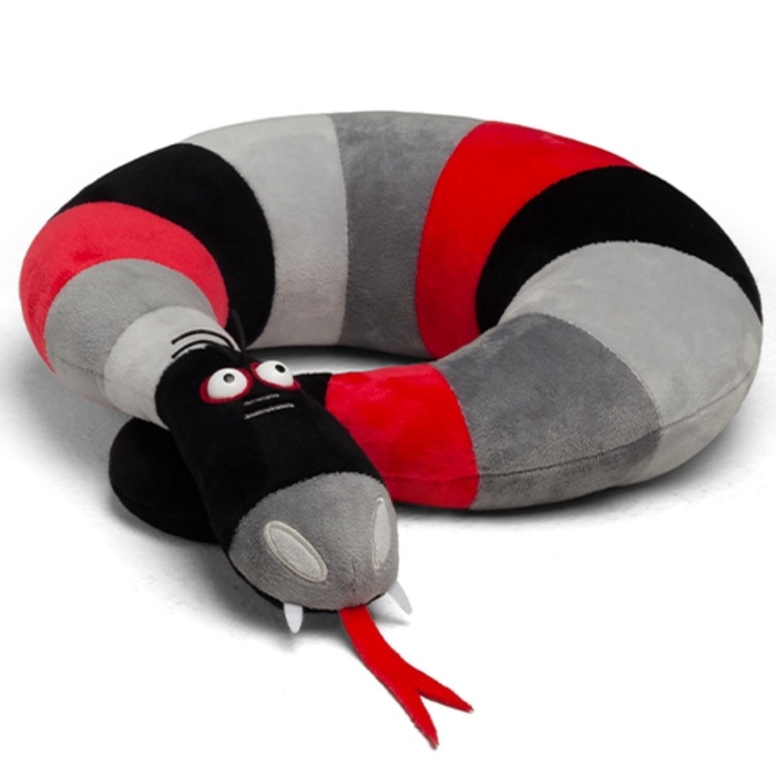 Мягкая игрушка-подушка  Мягкая игрушка-подушка "Змея Фрида", цвет красный, 40 см ЗФШ/40/кр