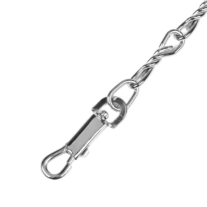 Поводок металлический витой с нейлоновой ручкой, 180 см х 4 мм Поводок металлический витой с нейлоновой ручкой, 180 см х 4 мм