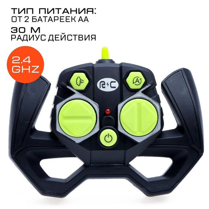 Машина радиоуправляемая «Хот-род», эффект дыма, свет и звук, работает от аккумулятора, цвет оранжевый Машина радиоуправляемая «Хот-род», эффект дыма, свет и звук, работает от аккумулятора, цвет оранжевый