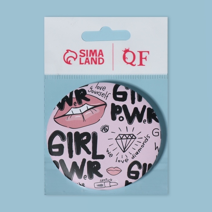 Зеркало складное «GIRL», с увеличением, d = 7 см, рисунок МИКС Зеркало складное «GIRL», с увеличением, d = 7 см, рисунок МИКС