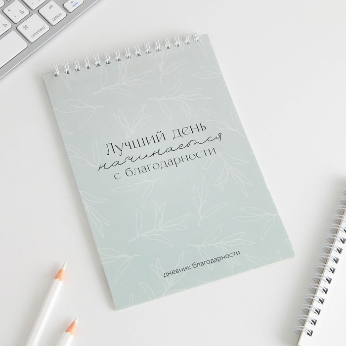 Дневник благодарности «Лучший день», формат А5, 30 листов Дневник благодарности «Лучший день», формат А5, 30 листов