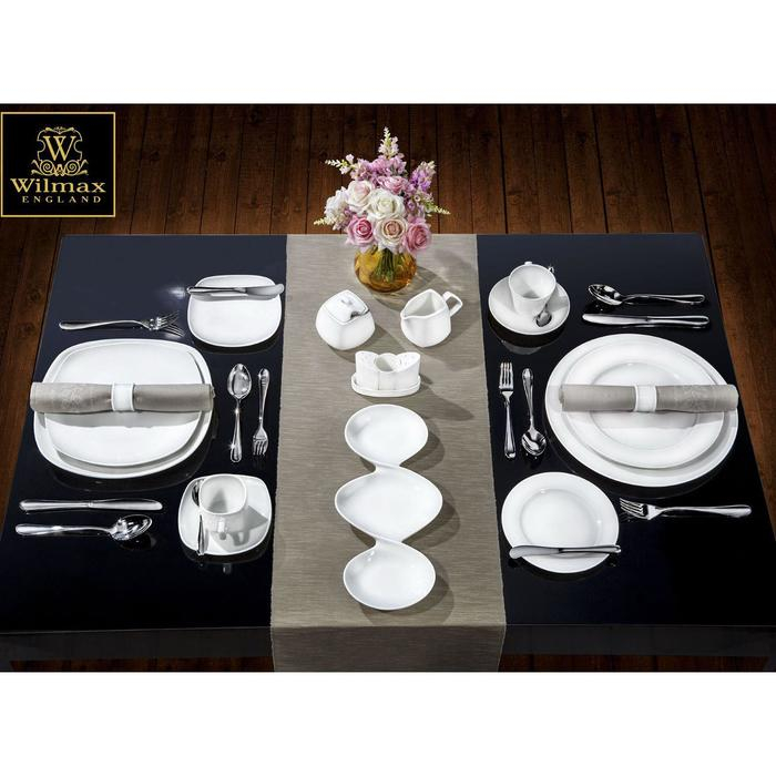 Тарелка фарфоровая пирожковая Wilmax Ilona, d=16,5 см, цвет белый Тарелка фарфоровая пирожковая Wilmax Ilona, d=16,5 см, цвет белый