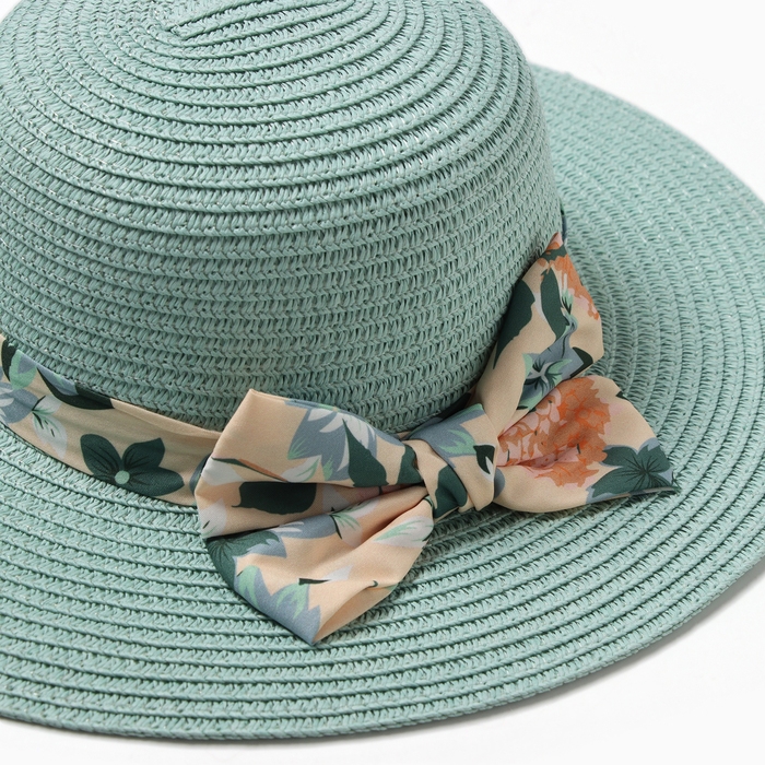 Шляпа для девочки НК 23051, цвет мята, р-р 52 Шляпа для девочки НК 23051, цвет мята, р-р 52