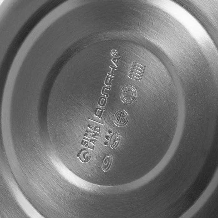 Чайник со свистком из нержавеющей стали Доляна «Колибри», 3 л, с индикатором нагрева